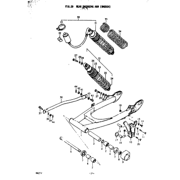 REAR SWINGING ARM (RH250A)
