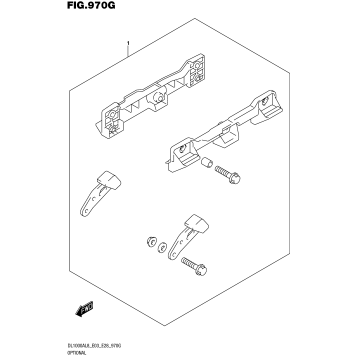 OPTIONAL (SIDE CASE BRACKET SET)
