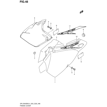 FRAME COVER (DR-Z400SML4 E28)