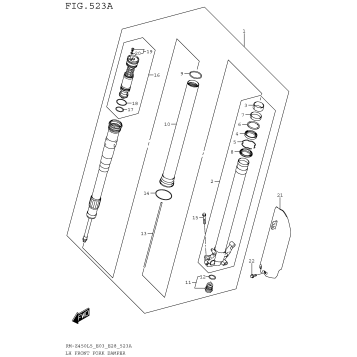 LH FRONT FORK DAMPER