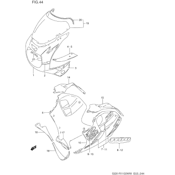 COWLING BODY (MODEL P M18)