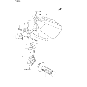 RIGHT HANDLE LEVER (MODEL L/M)