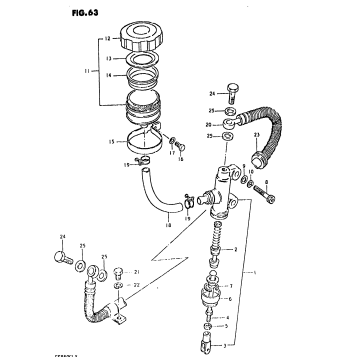 REAR MASTER CYLINDER (MODEL T)