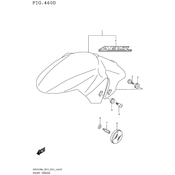 FRONT FENDER (SV650AM4 E33)