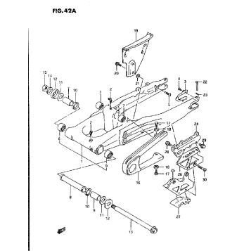 REAR SWINGING ARM (MODEL R/S/T)