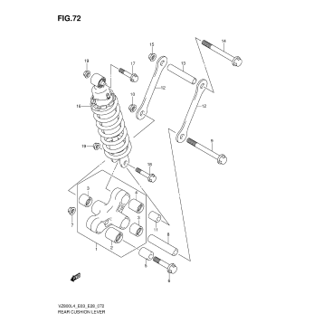 REAR CUSHION LEVER (VZ800L4 E28)