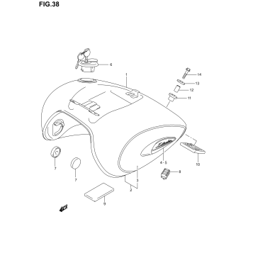 FUEL TANK (MODEL K1)