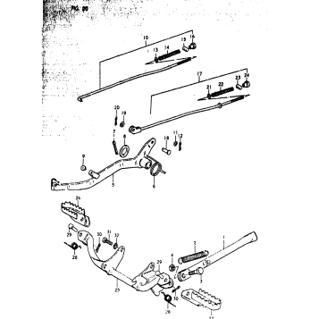 PROP STAND - BRAKE PEDAL