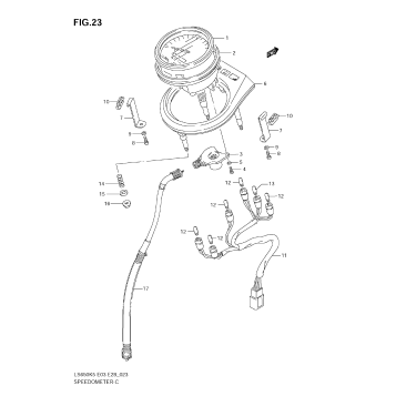 SPEEDOMETER (MODEL K5/K6/K7/K8 E28)