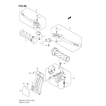 HANDLE LEVER (AN650A L2 E33)