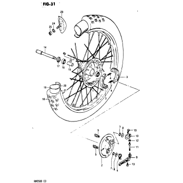FRONT WHEEL (MODEL D)