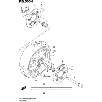 FRONT WHEEL (GSX-S1000FZAL9 E28)