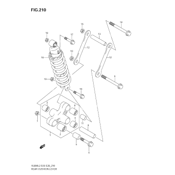 REAR CUSHION LEVER (VL800T  E28)