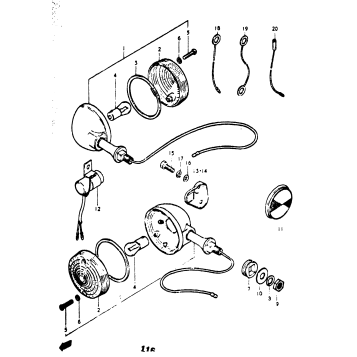 TURN SIGNAL LAMP (GT750B)