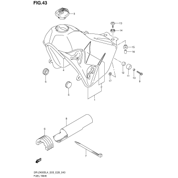 FUEL TANK (DR-Z400SL4 E28)