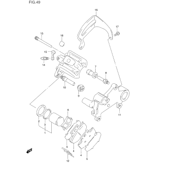 REAR CALIPER (MODEL L/M)