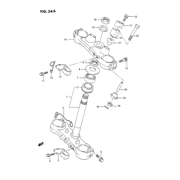 STEERING STEM (MODEL M/N)