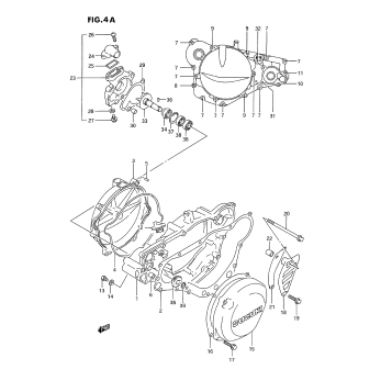 CRANKCASE COVER (MODEL R/S)