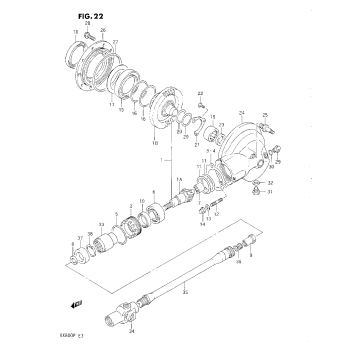 PROPELLER SHAFT-FINAL DRIVE GEAR