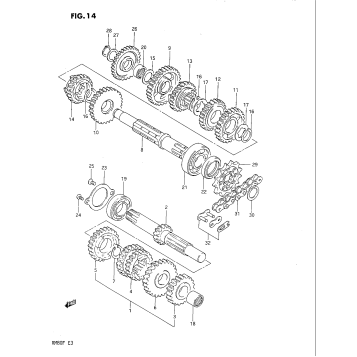 TRANSMISSION (MODEL E/F)
