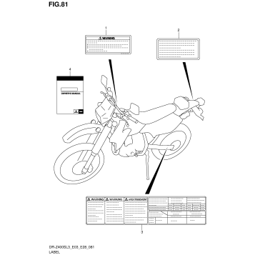 LABEL (DR-Z400SL3 E03)