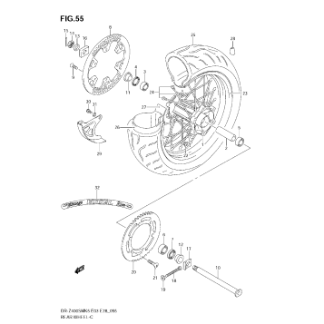 REAR WHEEL (MODEL K5/K6)