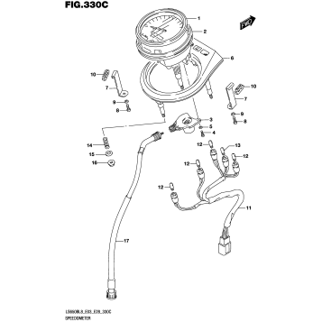 SPEEDOMETER (LS650BL8 E33)