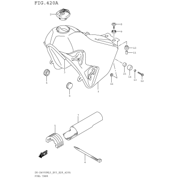 FUEL TANK (DR-Z400SML5 E03)