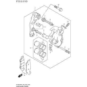 FRONT CALIPER (DR-Z400SMM3 E03)