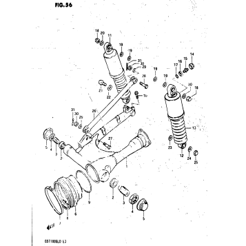 REAR SWINGING ARM (MODEL D)