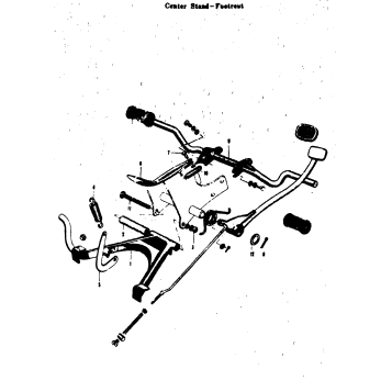 CENTER STAND - FOOTREST