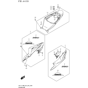 FRAME COVER (GSX-R750Z)