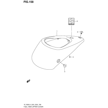 FUEL TANK UPPER COVER (VL1500L4 E03)