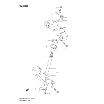 STEERING STEM (MODEL K4)