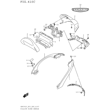 PILLION RIDER HANDLE (AN650ZL5 E28)