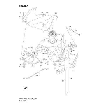 FUEL TANK (MODEL K7)