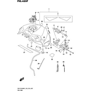 FUEL TANK (GSX-R1000ZA,GSX-R1000RZA:E33)