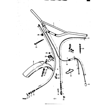 HANDLEBAR - FRONT FENDER