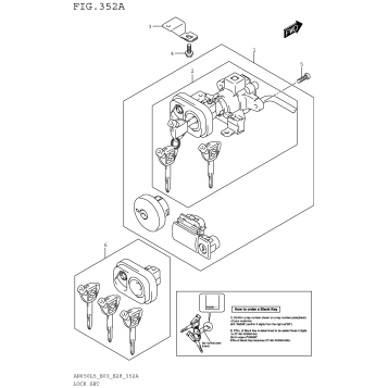 LOCK SET (AN650L5 E03)