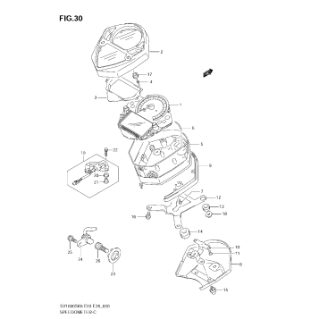 SPEEDOMETER (SV1000) (NOT FOR US MARKET)