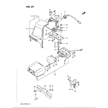 TAIL LAMP - LICENSE LAMP