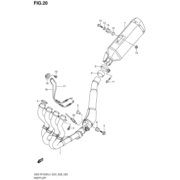 MUFFLER (GSX-R1000L4 E28)