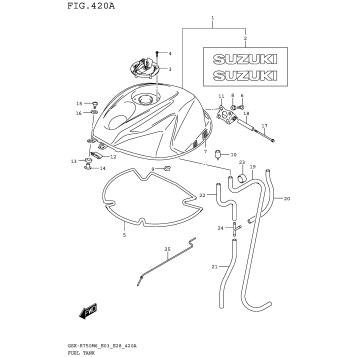 FUEL TANK (GSX-R750M6 E03)