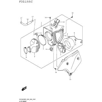 AIR CLEANER (DR-Z400SM3 E33)