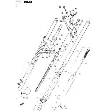 FRONT FORK (MODEL X)