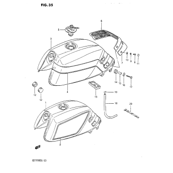 FUEL TANK (GS1150ESE/ESF/ESG)