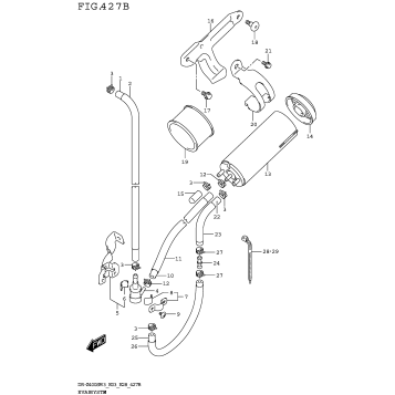 EVAP SYSTEM (DR-Z400SMM3 E33)