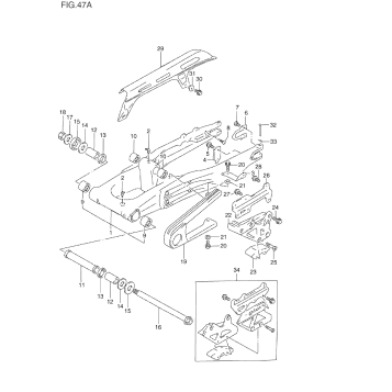 REAR SWINGING ARM (MODEL R/S/T)