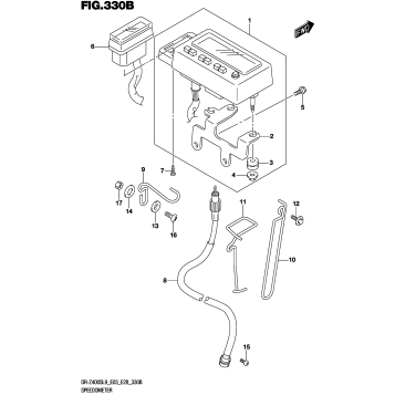 SPEEDOMETER (DR-Z400SL9 E28)