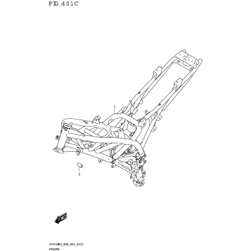 FRAME (SV650XA:(E28))